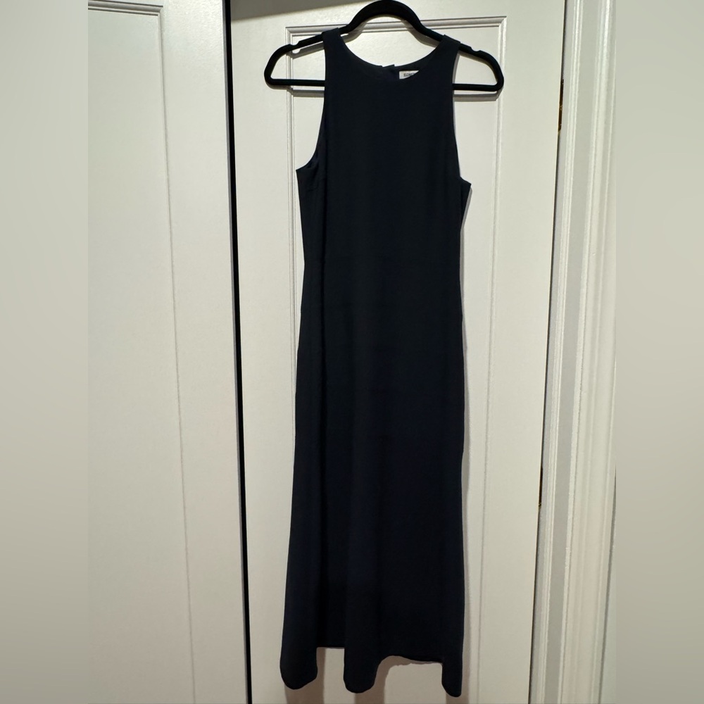 Elizabeth and James Navy Blue Marley Dress Designer Fitted Sleeveless Midi sz 6 - Picture 3 of 6